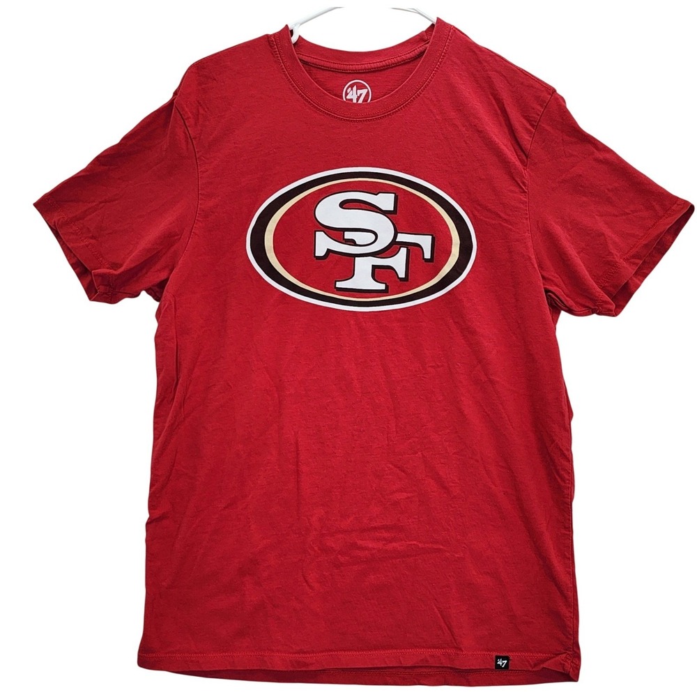 '47 San Francisco 49ers T-Shirt Mens Medium Red Graphic Logo NFL Football Tee